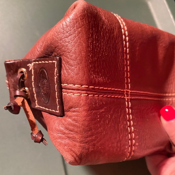 Dooney & Bourke Small Brown Pebbled Leather Hobo - Picture 8 of 8